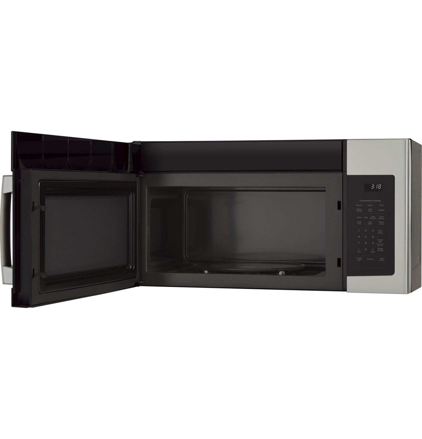 JNM3184RPSS GE® 1.8 Cu. Ft. Over-the-Range Microwave Oven with Recirculating Venting