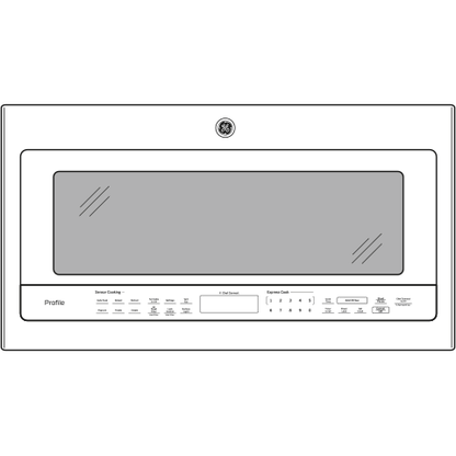PVM9005DJWW GE Profile™ Series 2.1 Cu. Ft. Over-the-Range Sensor Microwave Oven