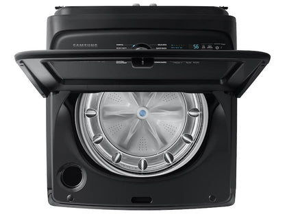 Samsung WA52DG5500AVUS 5.2 cu. ft. Large Capacity Smart Top Load Washer with Super Speed Wash in Brushed Black