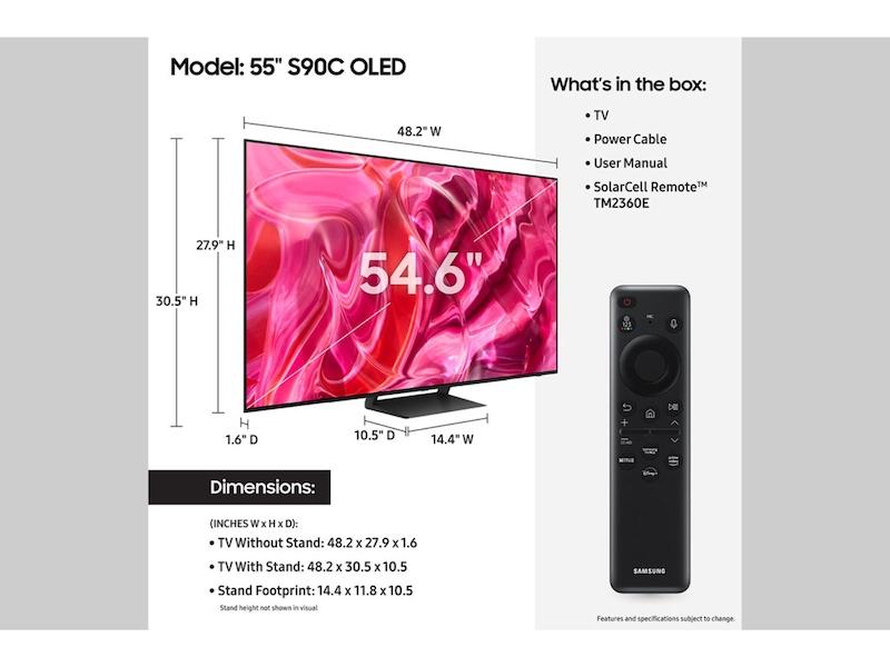 Samsung QN55S90CAFXZA 55" Class OLED S90C