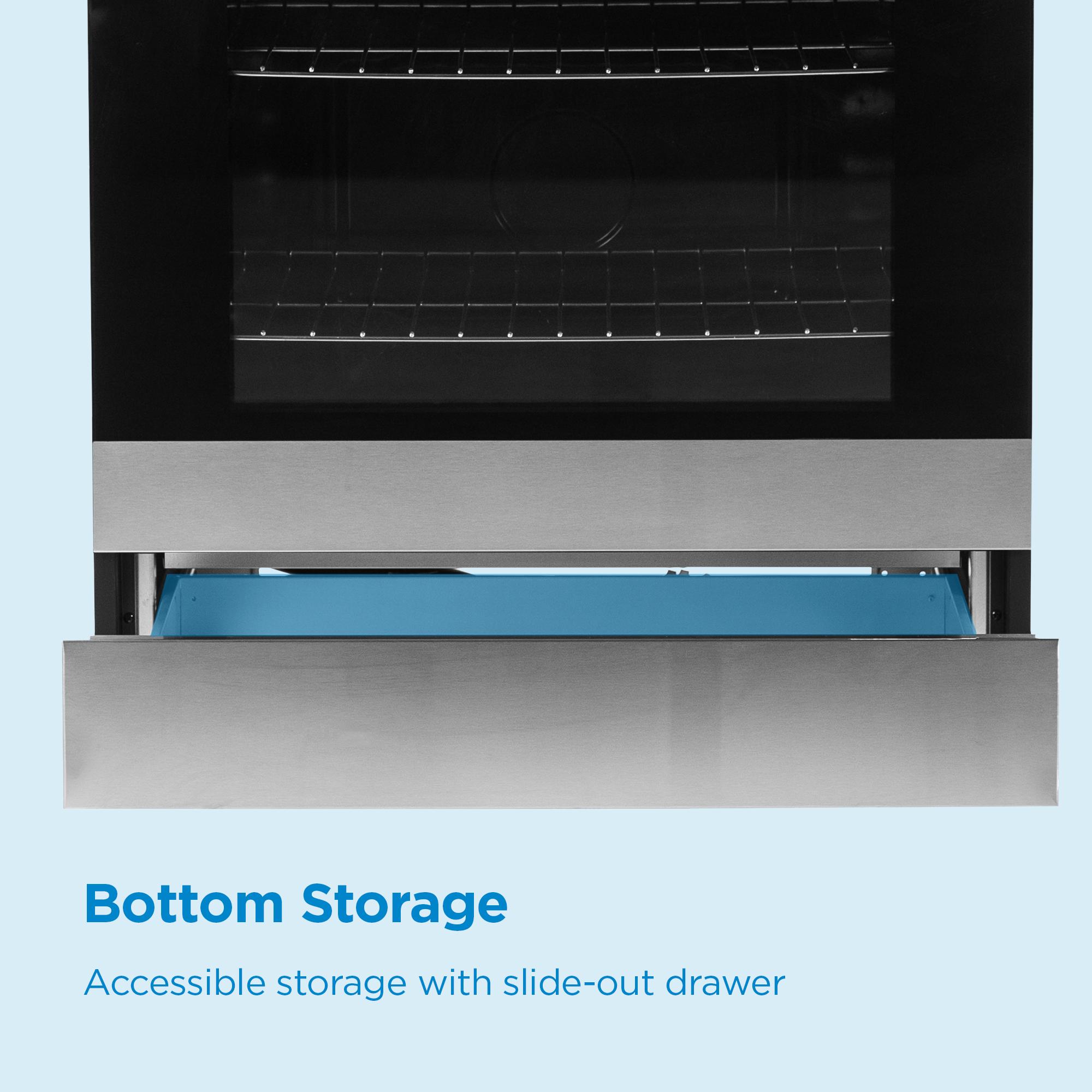 DRRM300BSS Danby 30 Slide in Smooth Top Electric Range with Knob Controls in Stainless Steel