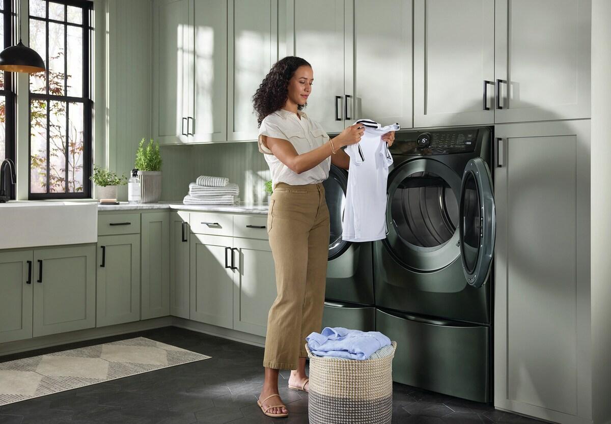 ELFE7738AA Electrolux Front Load Perfect Steam™ Electric Dryer with Balanced Dry™ and Instant Refresh - 8.0 Cu. Ft.