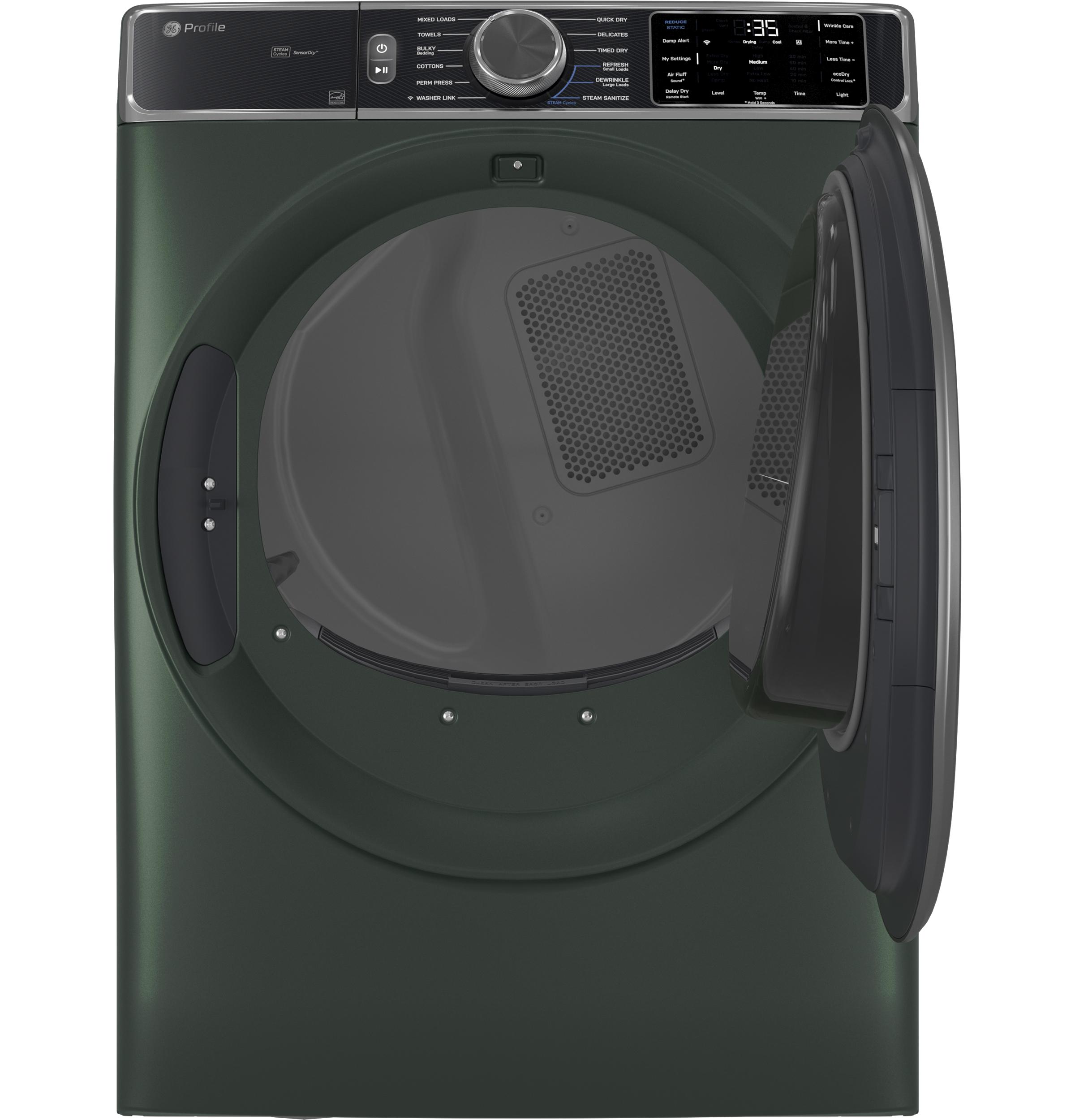 PFD95ESPWGN GE Profile™ ENERGY STAR® 7.8 cu. ft. Capacity Smart Front Load Electric Dryer with Steam and Sanitize Cycle