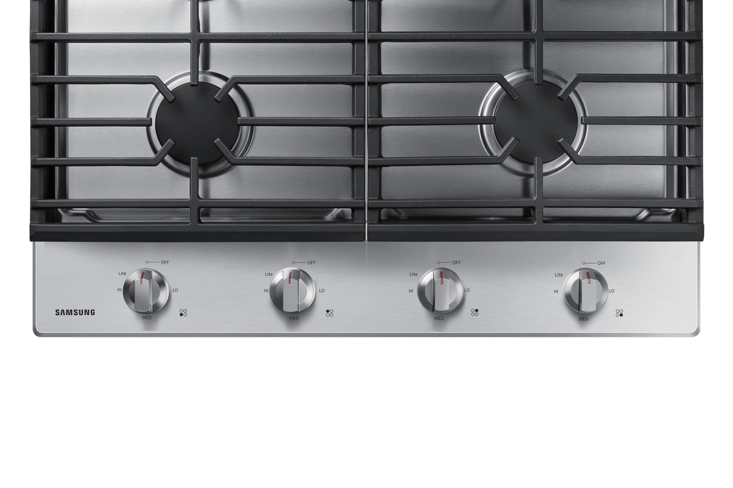 Samsung NA30R5310FS Gas Cooktop Cast Iron Grates  17K BTU Power Burner  30" Width