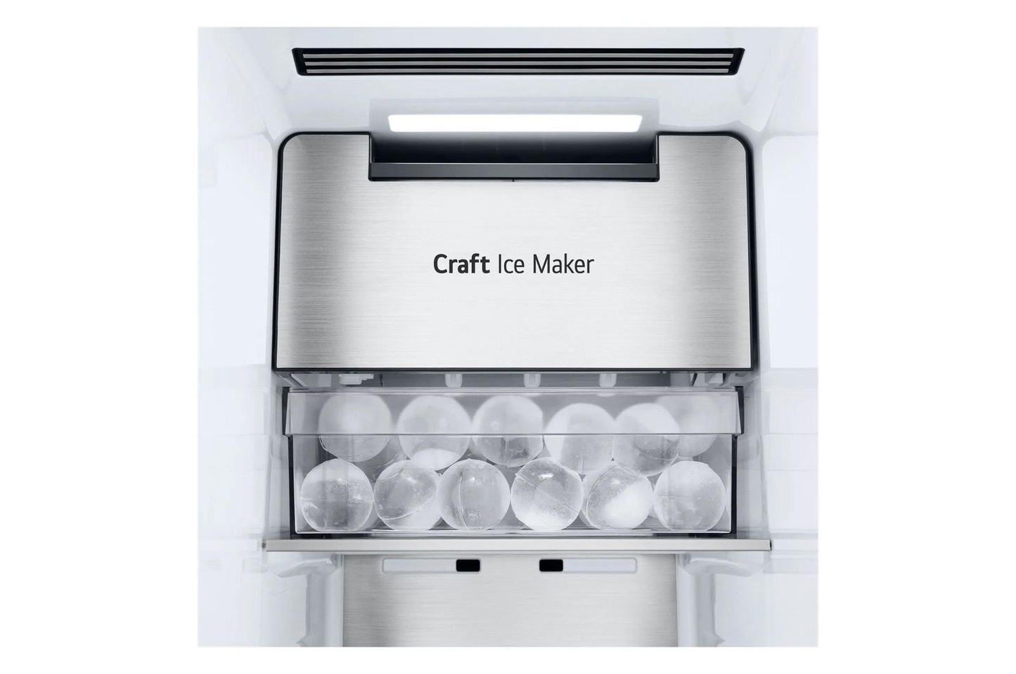 Lg LL27T3530S 27 cu. ft. Smart Side-by-Side Refrigerator with Smooth Touch Ice & Water Dispenser