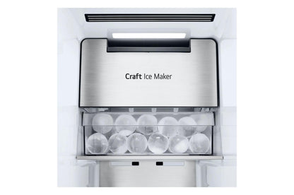 Lg LL27T3530S 27 cu. ft. Smart Side-by-Side Refrigerator with Smooth Touch Ice & Water Dispenser