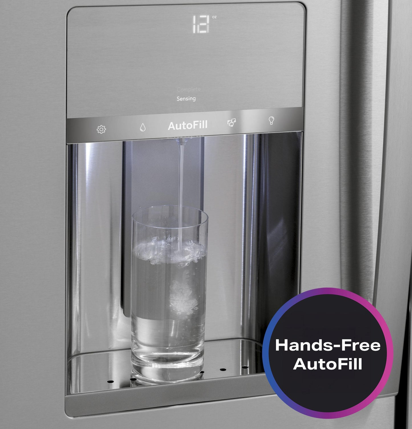 PXD22BYPFS GE Profile™ 22.4 Cu. Ft. Smart Counter-Depth Fingerprint Resistant 4-Door French-Door Refrigerator with Door In Door