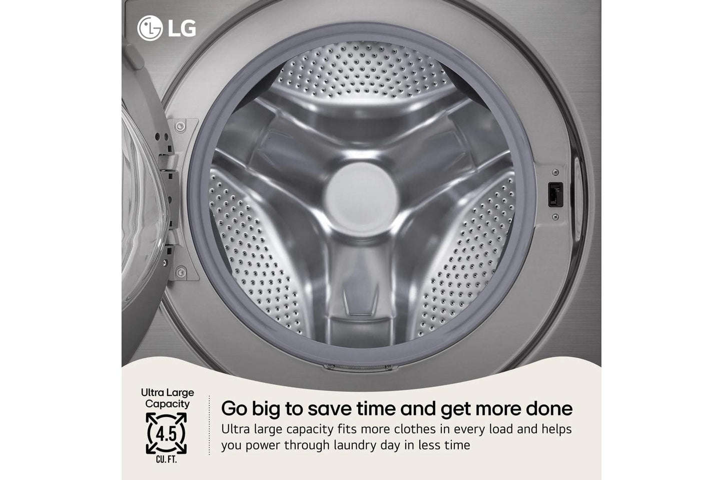 Lg WM3400CV 4.5 cu. ft. Ultra Large Capacity Front Load Washer