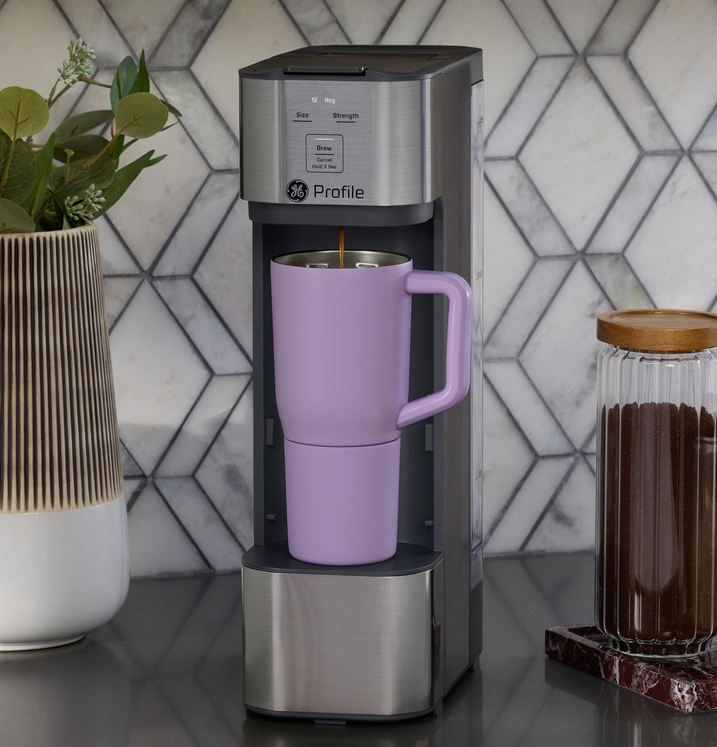 P7PLBTAZSS GE Profile™ Brewpal™ Coffee Maker designed for Opal™