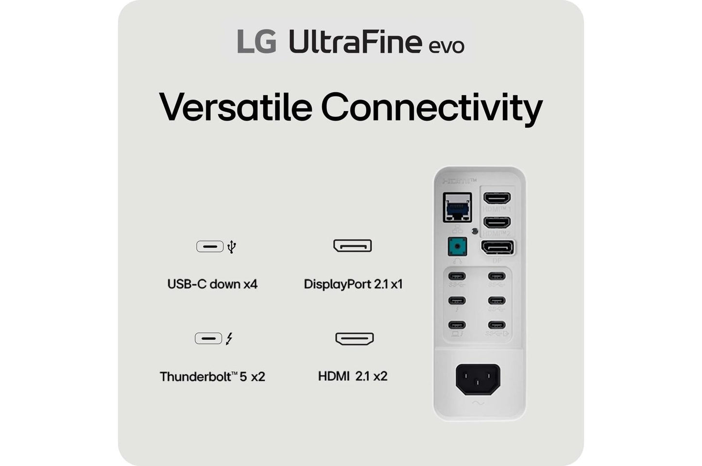 Lg 40U990AW 40 Inch UltraFine evo™ 5K2K WUHD Nano IPS Black Monitor with Thunderbolt™ 5 PD 96W