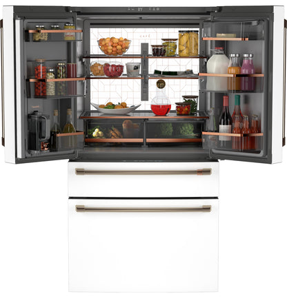 Cafe CJE23DP4WW2 CAF(EBACK)™ ENERGY STAR® 23.2 Cu. Ft. Smart Counter-Depth 4-Door French-Door Refrigerator With Dual-Dispense AutoFill Pitcher