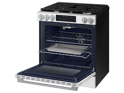 Samsung NSG90H60SW Bespoke Smart Slide-in Gas Range Pro Style Elite Design  Illuminated Knobs  Air Fry Max