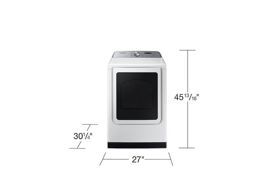 Samsung DVG55CG7100WA3 7.4 cu. ft. Smart Gas Dryer with Steam Sanitize+ in White