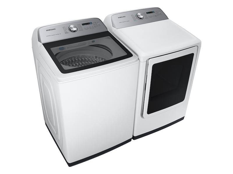 Samsung 7.4 cu. ft. Smart Electric Dryer with Steam Sanitize  in White