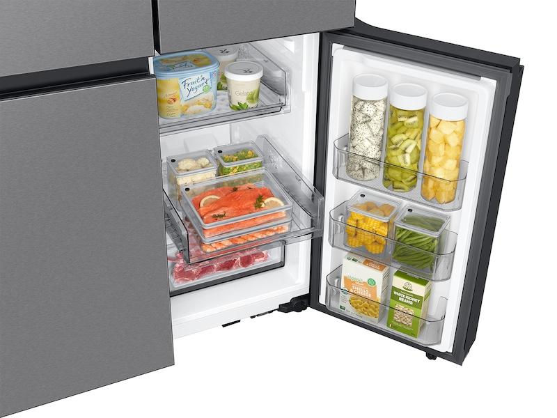 Samsung RF23DB9600QL Bespoke Counter Depth 4-Door Flex™ Refrigerator (23 cu. ft.) with Beverage Center ™ in Stainless Steel - (with Customizable Door Panel Colors)