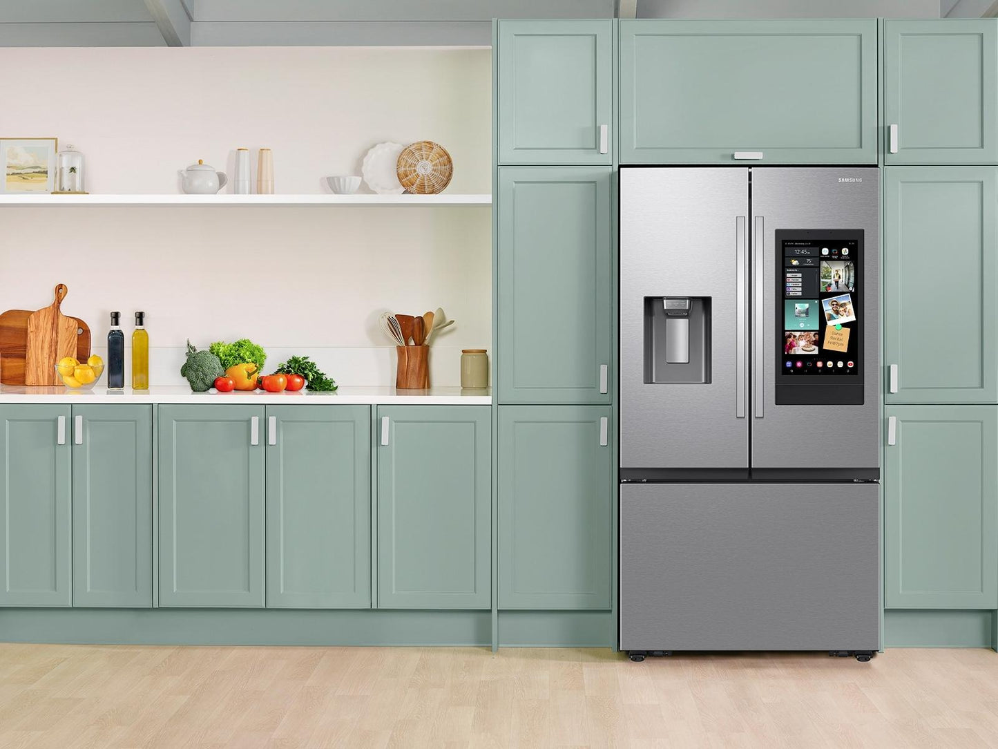 Samsung RF27CG5900SR Bespoke AI 3-Door French Door Family Hub™ & Mega Capacity  4 Types of Ice  25 cu.ft.