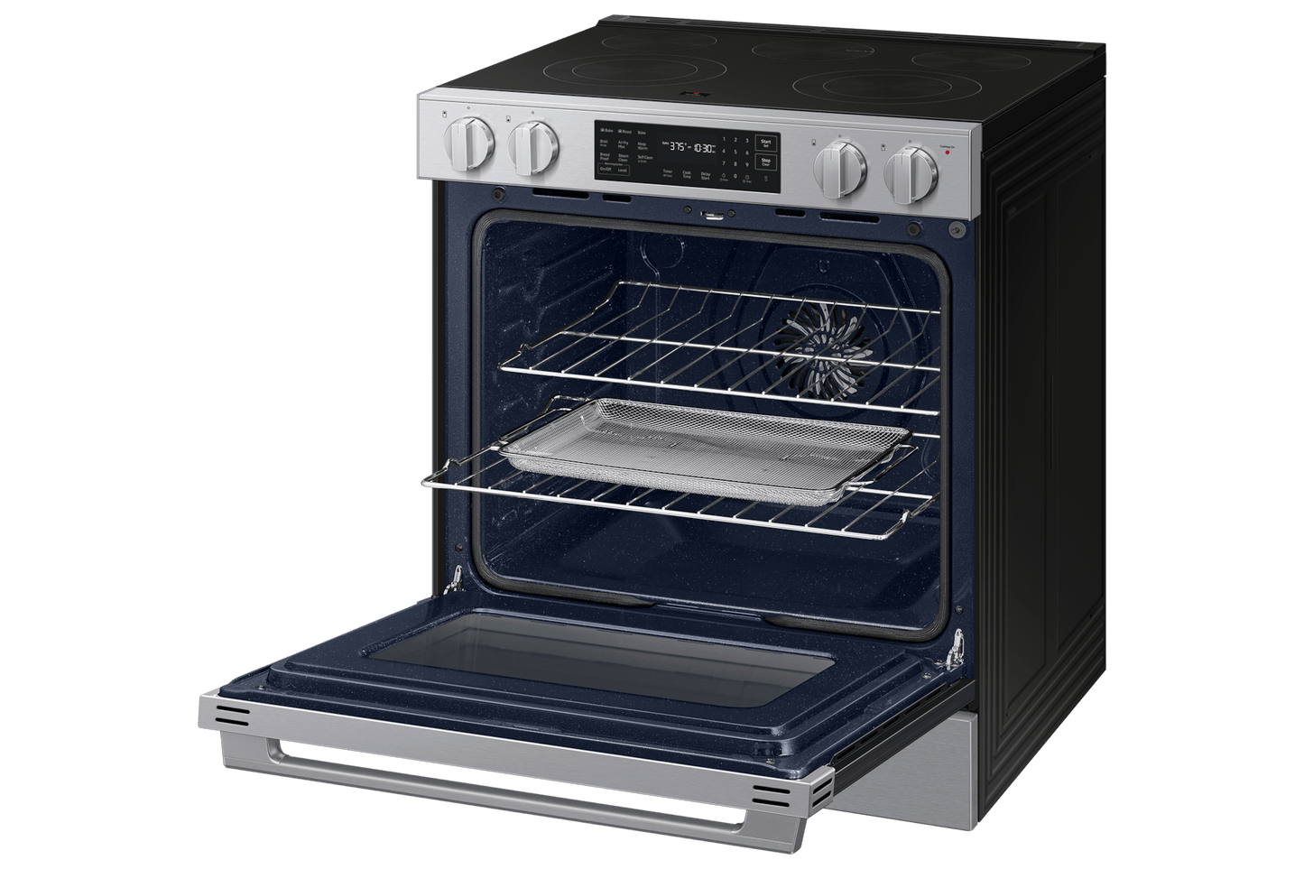 Samsung NSE70H63SR Bespoke Smart Slide-in Electric Range Pro Style Design  Air Fry Max  Precision Knobs