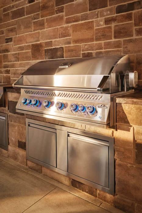 Napoleon Bbq Built-In 700 Series 44 with Dual Infrared Rear Burners , Propane, Stainless Steel