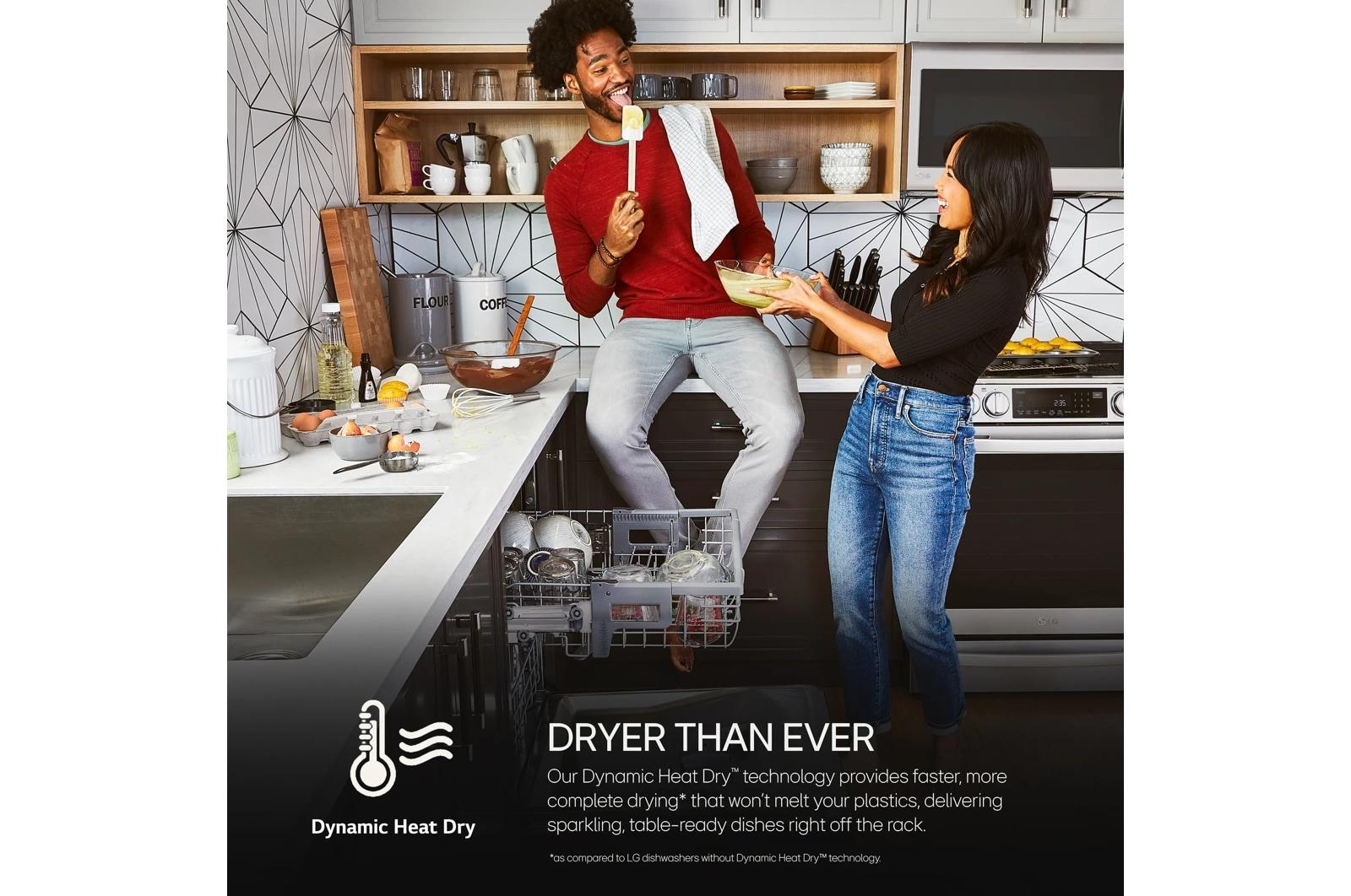 Lg LDTH555NS Top-Control Dishwasher with 1-Hour Wash & Dry, QuadWash® Pro, and Dynamic Heat Dry™