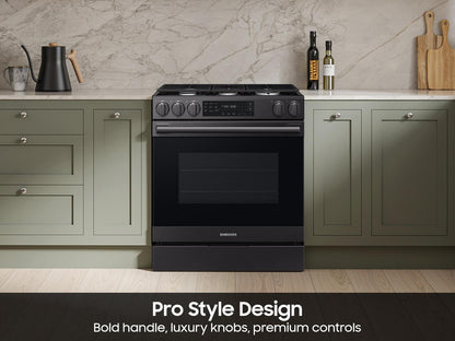 Samsung NSG80H60SE Bespoke Smart Slide-in Gas Range Pro Style Design  Air Fry Max  True Convection