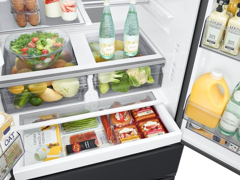 Samsung RF31CG7400MTAA 30 cu. ft. Mega Capacity 4-Door French Door Refrigerator with Four Types of Ice in Matte Black Steel