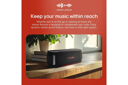 BOUNCEAUSALBK LG xboom Bounce  Bluetooth Speaker  xboom Signature Sound by will.i.am with Dual Passive Radiators