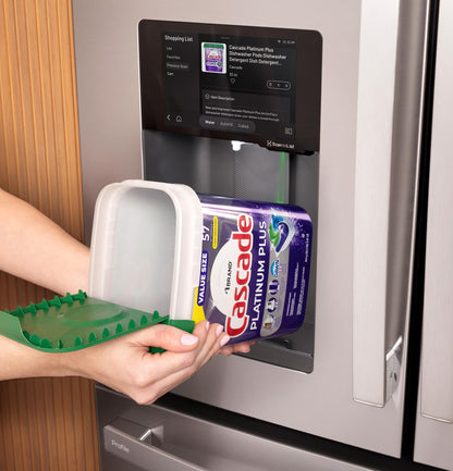 PXD22HYYFS GE Profile™ ENERGY STAR® 22.4 Cu. Ft. Smart Counter-Depth 4-Door French-Door Refrigerator with Kitchen Assistant™