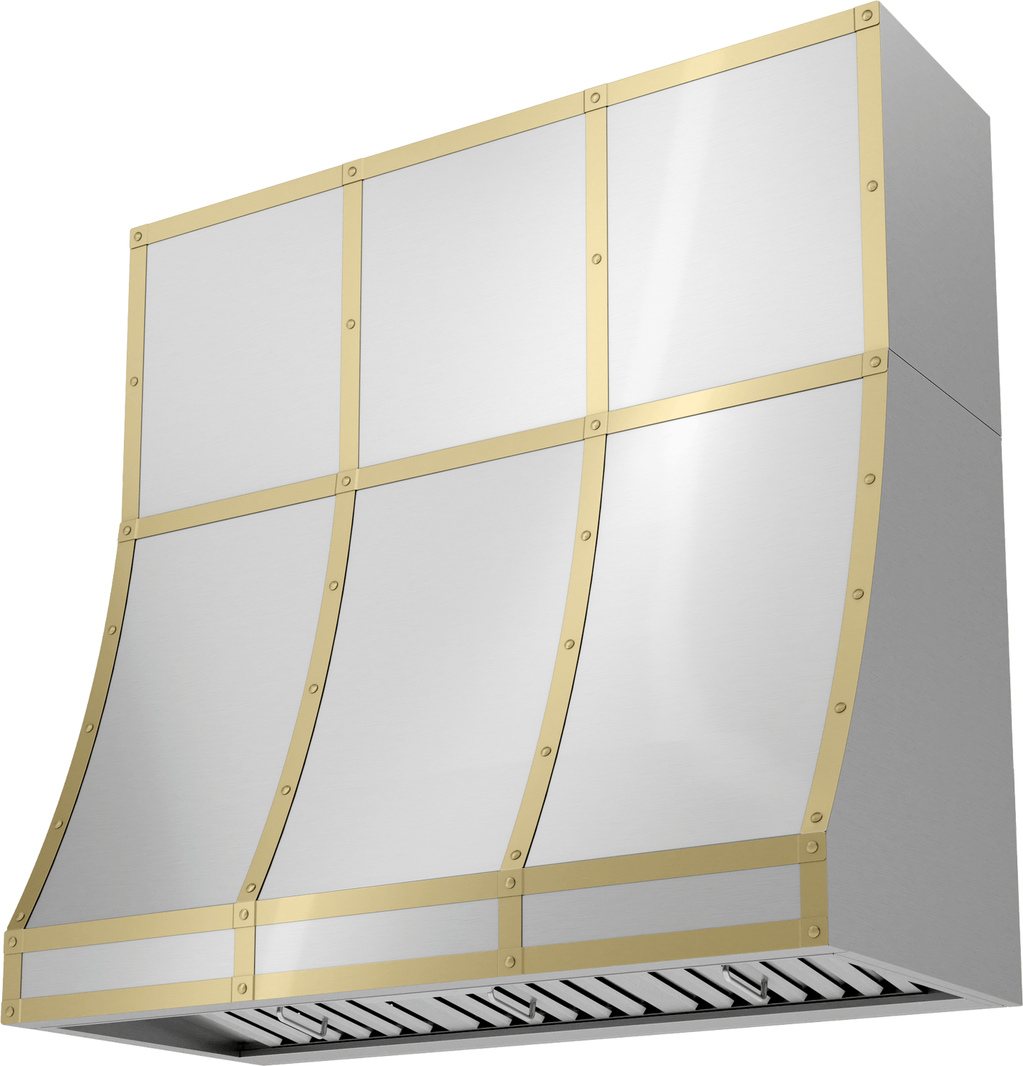 Zephyr BKDC14818ASG Duct Cover Banding Kit, 48in x 18in, Satin Gold