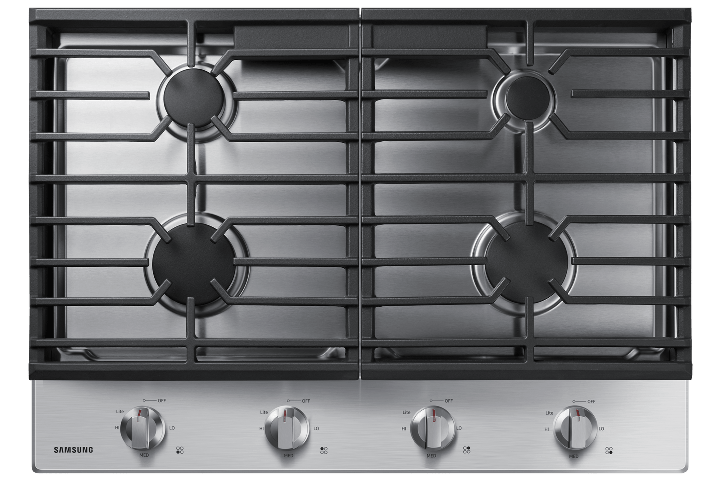 Samsung NA30R5310FS Gas Cooktop Cast Iron Grates  17K BTU Power Burner  30" Width