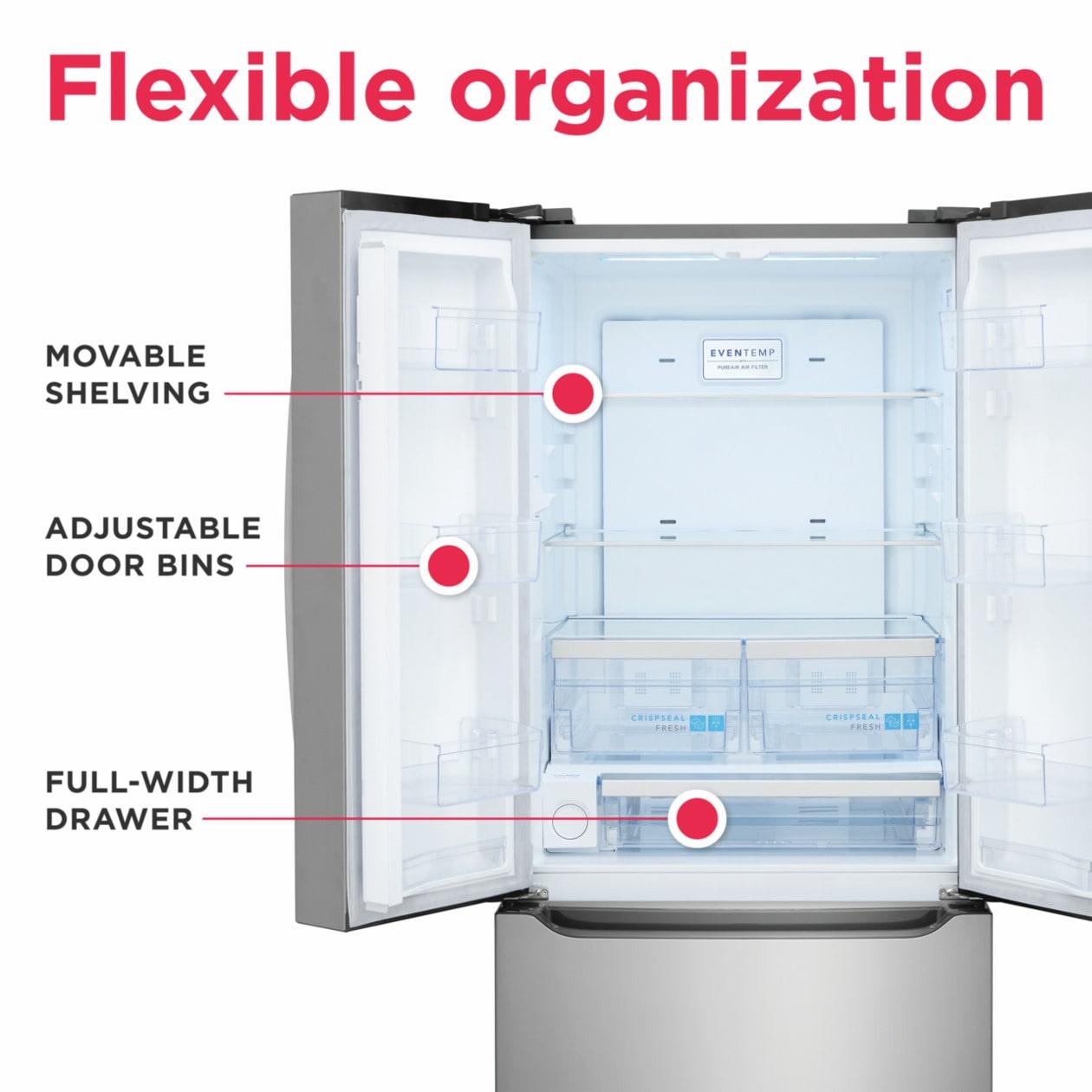 GRFN2023AF Frigidaire Gallery 20.0 Cu. Ft. Standard-Depth French Door Refrigerator