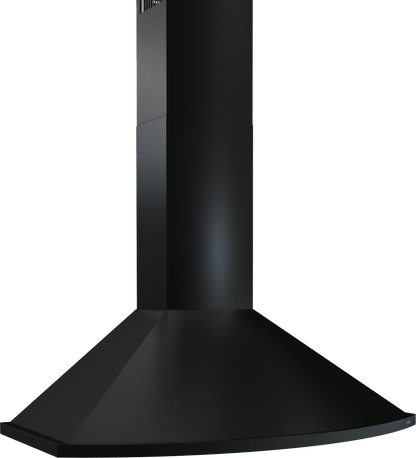 Zephyr ZSAM90FB Savona Wall, 90cm, Black, LED, 600 CFM w/ACT