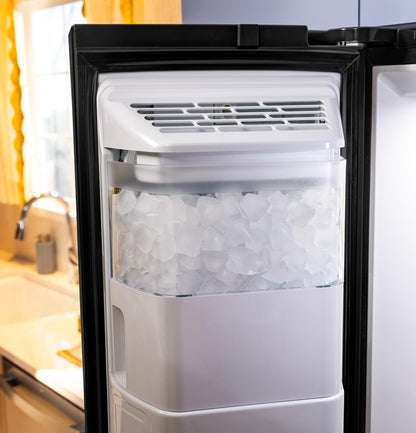 GSE28NGYBB GE® ENERGY STAR® 27.9 Cu. Ft. Side-By-Side Refrigerator with Extra Tall Dispenser and In-Door Icemaker