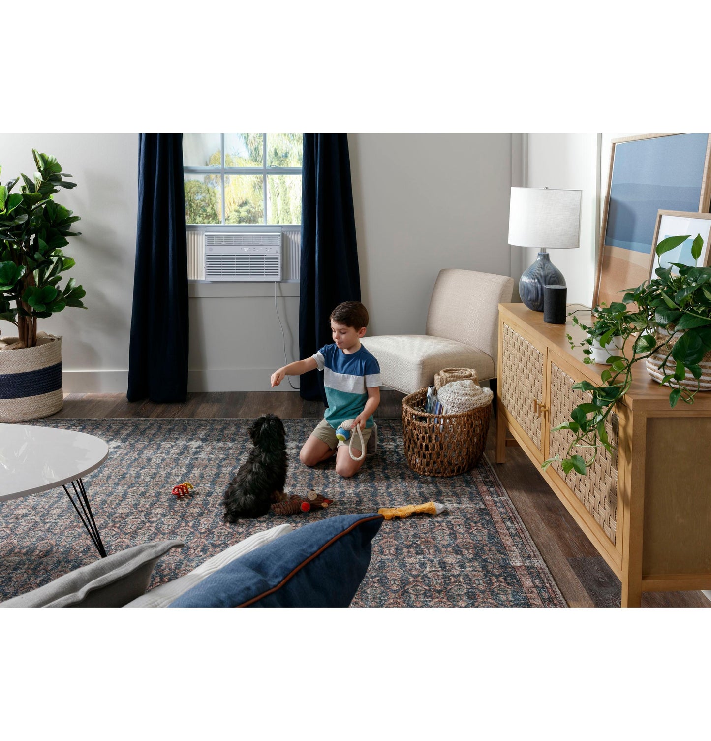 AHE08AZ GE® 8,000 BTU Heat/Cool Electronic Window Air Conditioner for Medium Rooms up to 350 sq. ft.