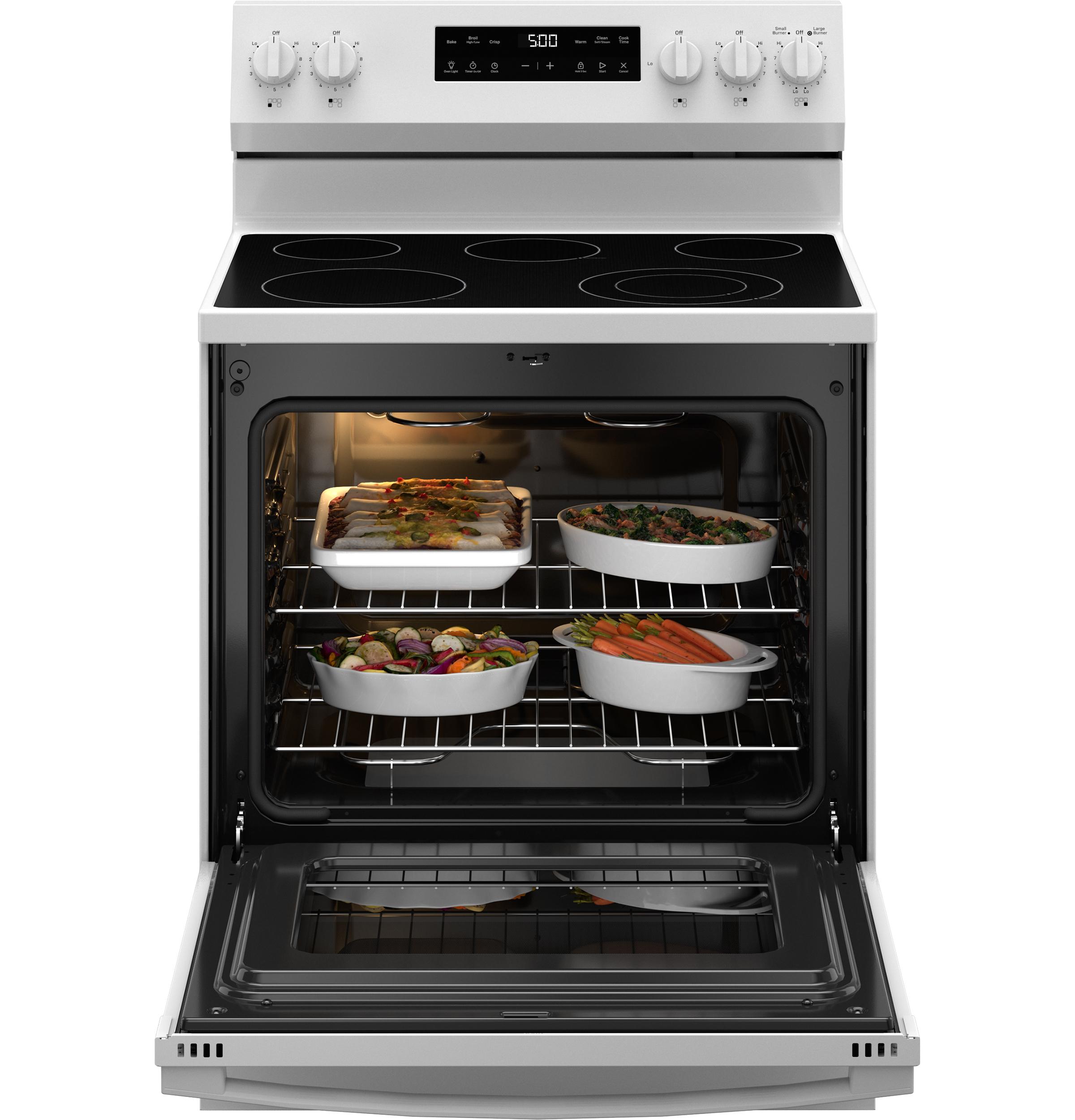 GRF500PVWW GE® 30" Free-Standing Electric Range with Crisp Mode