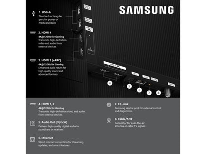 Samsung QN55S84FAFXZA 55 Inch Class OLED S84F 4K Samsung Vision AI Smart TV (2025)