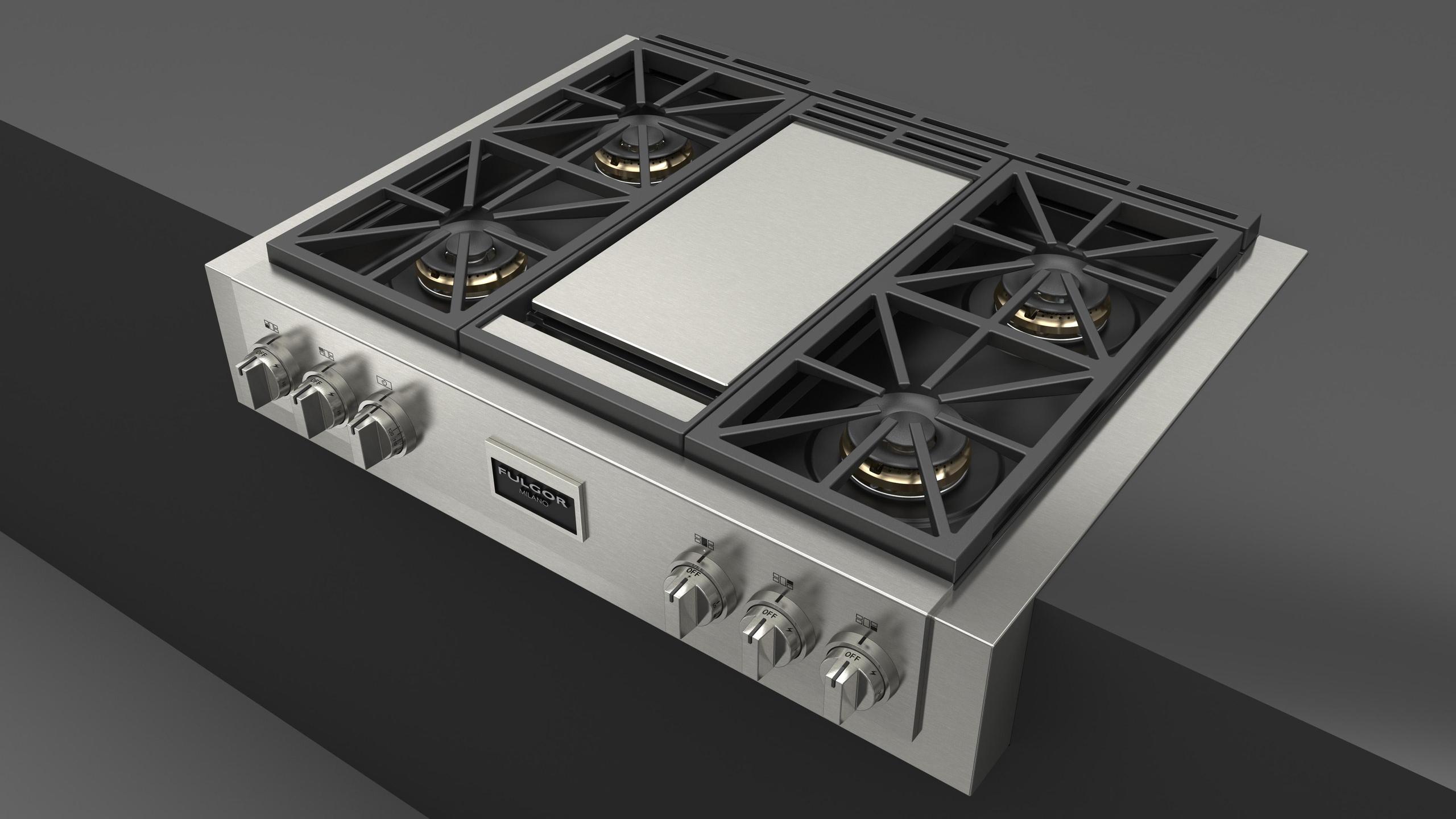 SOFIA 36" PRO GAS RANGETOP WITH GRIDDLE