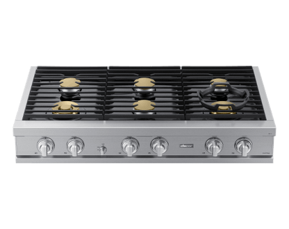 Dacor DTT48T960GS 48" Rangetop, Silver Stainless, Natural Gas/Liquid Propane