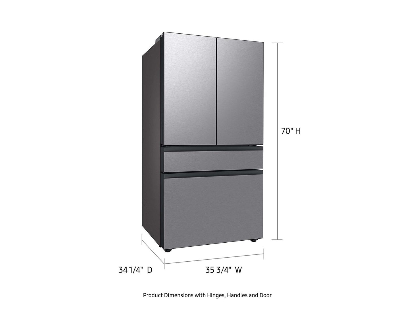 Samsung RF29BB8600QL Bespoke 4-Door French Door Beverage Center™  Dual Ice Maker & Flex Zone™  29 cu.ft.