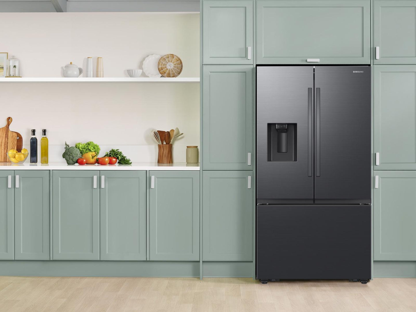 Samsung RF32CG5400MT Bespoke AI 3-Door French Door Mega Capacity  4 Types of Ice  31 cu.ft.