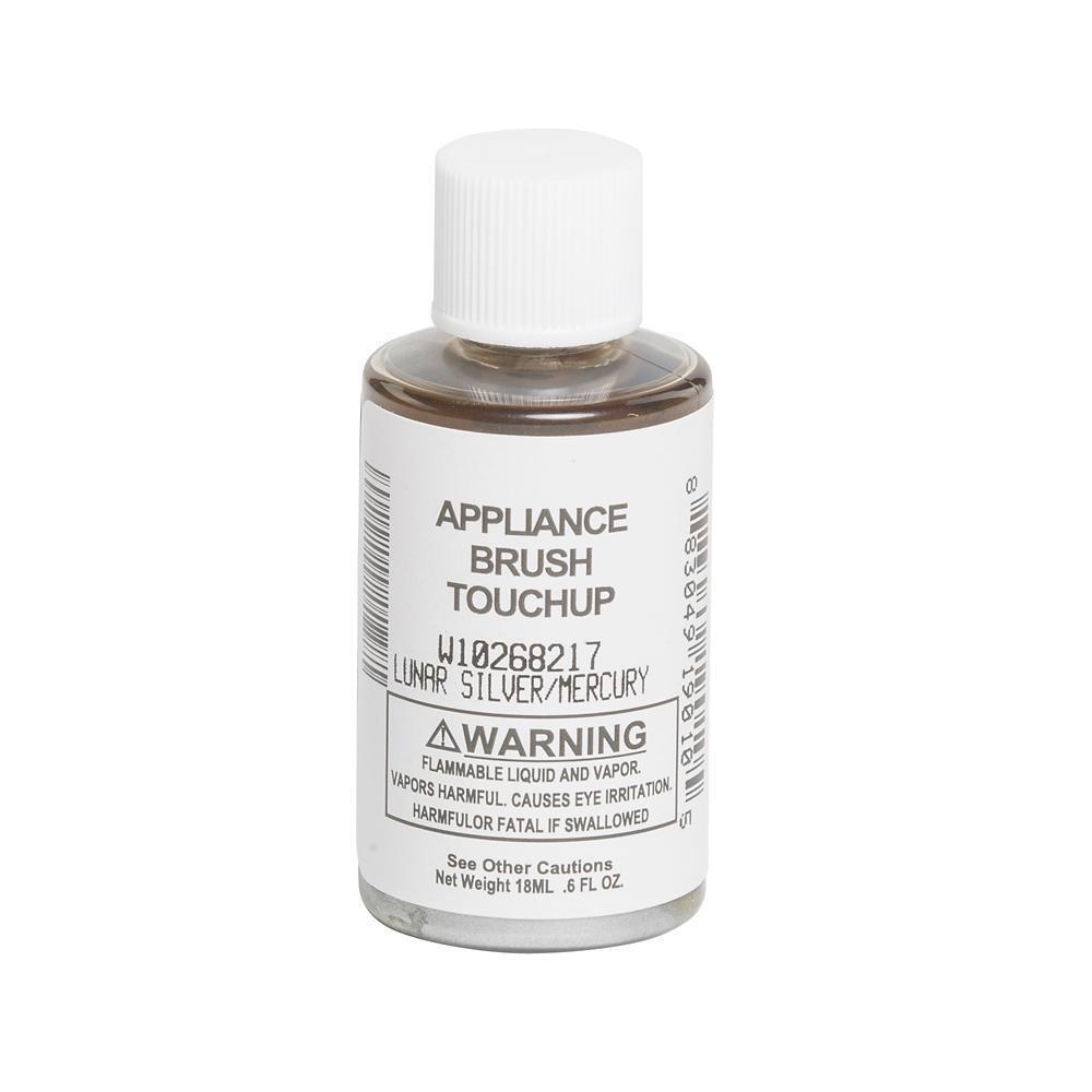 Whirlpool W10268217 Touch-Up Paint with a Brush - Lunar Silver/Mercury 0.6-oz