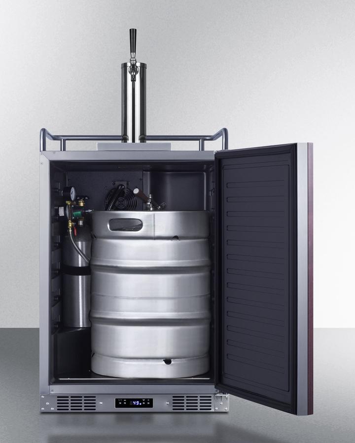 Summit SBC682PNR 24" Wide Built-in Kegerator (panel Not Included)