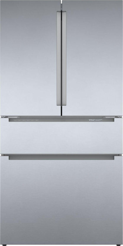 Bosch B36CL80ENS 800 Series, French Door Bottom freezer, multi door, 36'', Brushed steel (with anti-fingerprint)