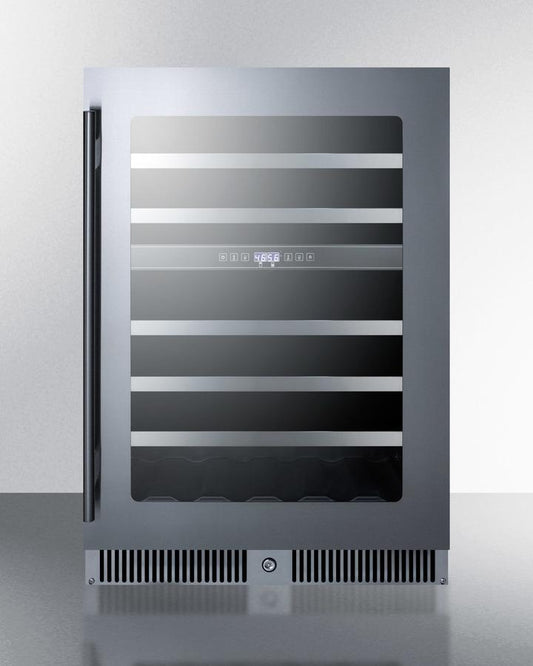 Summit 24" Wide Built-in Dual-zone Wine Cellar