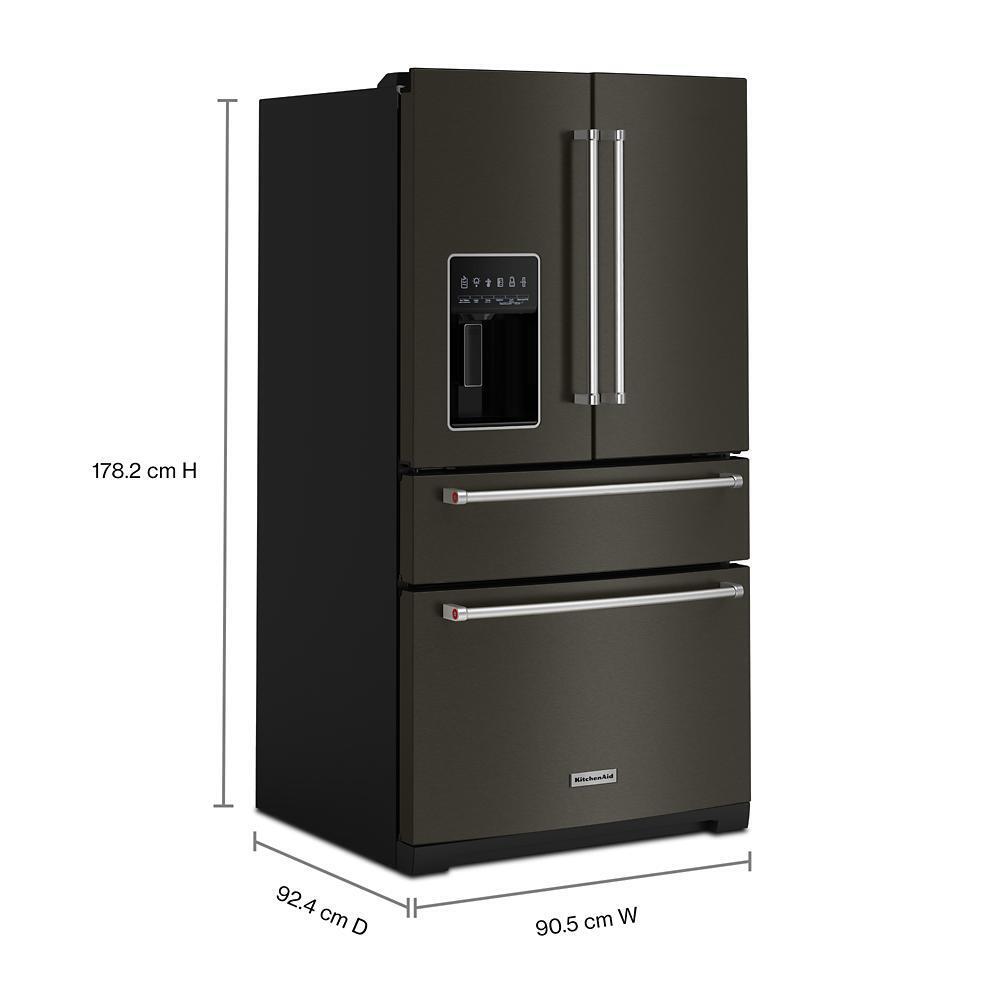 Kitchenaid KRMF536RBS 26.2 Cu. Ft. Multi-Door French Door Refrigerator with Platinum Interior