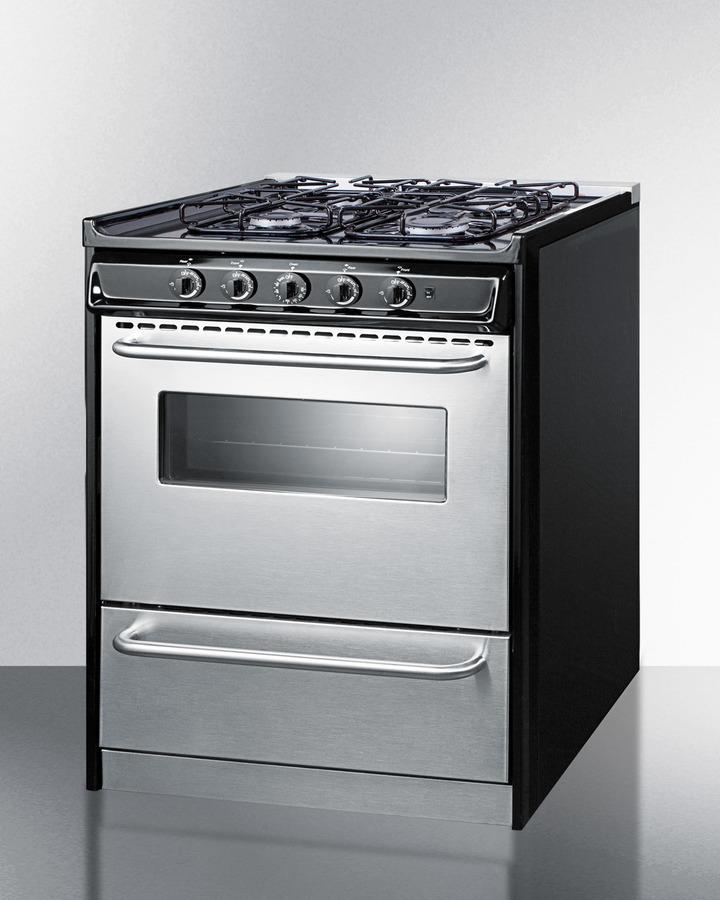 Summit TTM21027BRSW 30" Wide Gas Range