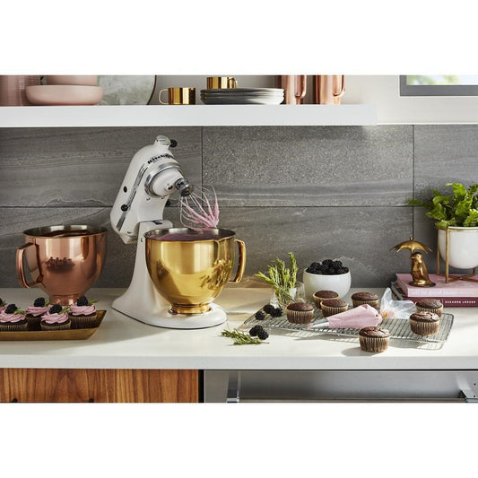 Kitchenaid KSM5SSBRC 5 Quart Tilt-Head Metallic Finish Stainless Steel Bowl