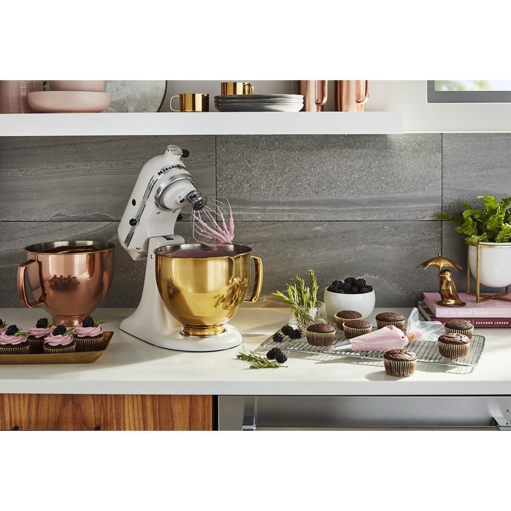 Kitchenaid KSM5SSBRG 5 Quart Tilt-Head Metallic Finish Stainless Steel Bowl