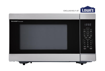 SMC1660KS Sharp 1.6 cu. ft. 1100W Stainless Steel Countertop Microwave Oven