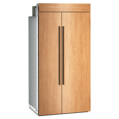 Kitchenaid KBSN742TPA 25.5 Cu. Ft. 42" Built-In Panel-Ready Side-by-Side Refrigerator with Platinum Interior