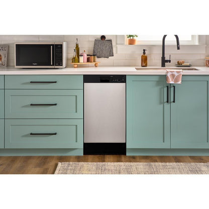 Whirlpool WDFS5118SS 18" Stainless Steel Dishwasher with Half Load Cycle and Triple Spray Arms - 48 dBA